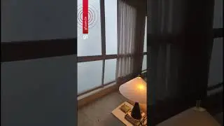 Temporal estoura janelas e chuva invade apartamento de maquiador em SP | #g1 #shorts