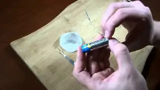 How to Make Fire using AA Battery