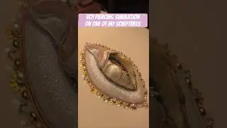 VCH on custom art nouveau sculpture (piercer will not do it this way) #artwork #piercing #sculpture