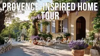 Provence Inspired Home Tour Rustic Beams, Wicker Baskets, and Lavender Toned Serenity