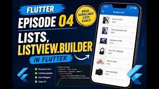 Phase 1: Beginner Foundation | Episode 04 |  Flutter ListView.builder Tutorial for Beginners