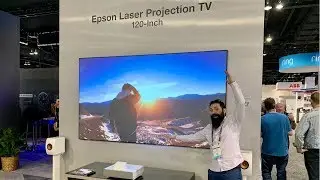 *NEW* 4K Epson LS500 Laser Projection TV?!  Epson PRO 3800 Launch!! CEDIA 2019 Day 1