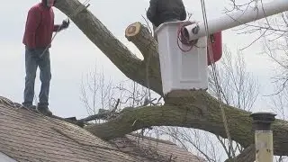 Crews work to restore power and clean up wind damage in Niagara County