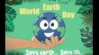 Earthday - let us join hands to save the earth.