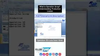 What is Operation Scrap - #MRP Run | SAP Courses For Beginners | #SAP Production Planning #hana