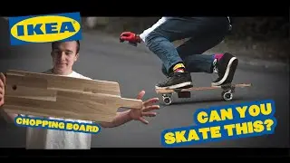 Downhill Skateboarding a Ikea Chopping board // Bumpy