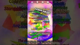 PoV Luck Build saat Admin Abuse | Prospecting  #roblox #prospecting #robloxedit