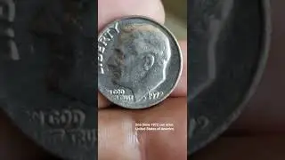 one dime de 1972 con error.                                    #coleccionista