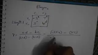 Dominance Rule - Games Theory - Theory of Games - Two player zero sum game