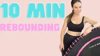 10 MIN REBOUNDING WORKOUT | Ladder Style Mini Trampoline Workout 10 min