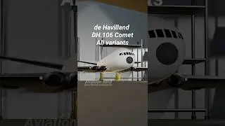de Havilland DH.106 Comet all variants #aviation #aviationgeek #blender3d