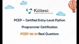 PCEP – Certified Entry-Level Python Programmer Certification PCEP-30-01 Real Questions
