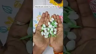 DIY Realistic Jasmine Flower from Tissue 😱 | Tissue Paper Flowers Tutorial #shorts #trending