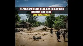 Mencekam! Detik-detik Banjir bandang Susulan Hantam Maninjau, Agam, Sumbar
