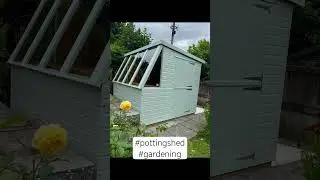 8x8 Garden Potting Shed - Factory Painted ! Base & Installation #summer #diy #shed #pottingshed