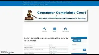 Demat Account Handling Scam on 50:50 revenue  share basis by Option Fever Ritesh Kumar