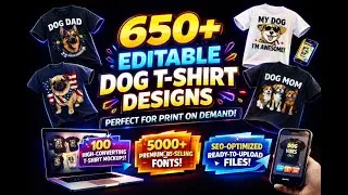 How I&rsquo;d Launch a POD Store Using Only These 650+ Dog T-Shirt Designs