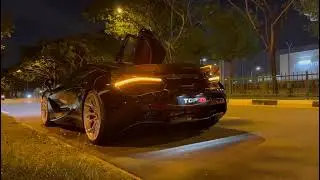 McLaren 720 S w  ARMYTRIX Full Valvetronic Exhaust System BRUTAL sound#mclaren720s#exhaustfan !!!