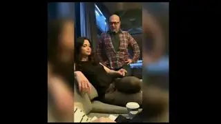 Minka kelly and Conor leslie on set Titans #76