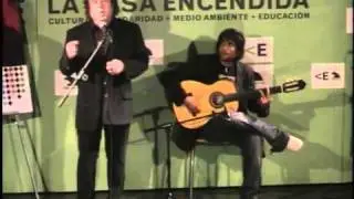 Enrique Morente en la presentación de su disco 