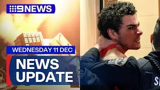 Israel bombards Syria following Assad collapse; Suspected NYC shooter's tirade | 9 News Australia
