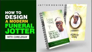 Design a Modern Funeral Jotter in CorelDRAW