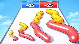 Gummy Worm Go - All Levels Gameplay Android,ios MAX LEVELS NEW UPDATE
