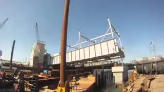 Time lapse: Niantic River Bridge opens