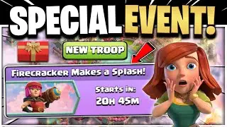 FIRECRACKER MAKES A SPLASH! SPECIAL EVENT COMING (FULL INFO) IN CLASH OF CLANS | New Event Coc
