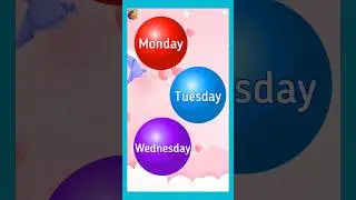 Seven days of the week || week days name #kindergarten #preschool