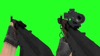 Chuck's Weaponry - AKM Assault Rifle in First Person [GREEN SCREEN]