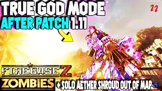 Zombies Glitch Firebase Z: TRUE GOD MODE Glitch Solo After 1.11 + Aether Shroud Full Out & Under Map