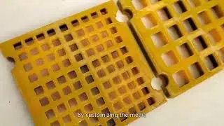 shaker Rubber polyweb Media Custom-made,direct sale vibrator Rubber polyweb screen Mining