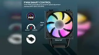 Review: Vetroo V3 CPU Air Cooler w/ARGB Lighting and PWM Smart Control - Compact Design with H...