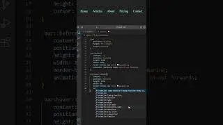 Make Animated Navbar | HTML & CSS | #shorts
