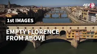 Drone images of Italy's empty Florence | AFP