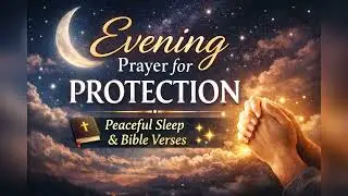 🧎&zwj;♀️🧎&zwj;♂️Evening Prayer for Protection | Peaceful Sleep with Bible Verses🌨🌤💛
