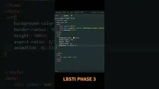 Sun Rise Animation in css | Lbsti Phase 3| Html / Css Shorts |Shorts | Shorts Video