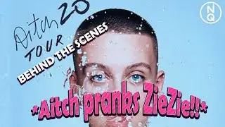 Aitch20 Tour Behind the scenes *Aitch pranks Zie Zie in the dressing room 😭😂*