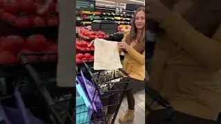 No more pesky plastic... 100% cotton & reusable bags instead!
