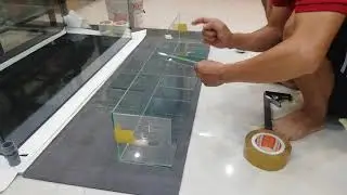 Cách dán lọc tràn trên 5 ngăn, kính 5mm.