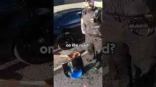 Police stopped me riding my crazy cart...