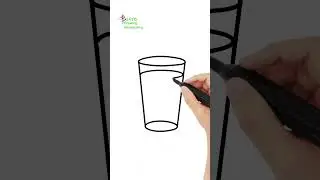 Satisfying Art 🌈 | glass drawing | #drawing #cartoon #shorts #youtube #subscribe #trending #reels