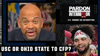 Wilbon gets HOT arguing USC or OSU to the CFP debate: 'Ohio State got ROASTED at home!' | PTI