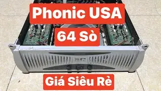 Đẩy bãi Phonic USA XP 3000, chạy 64 Sò, chất âm siêu hay, giá rẻ, Lh 0967 291518
