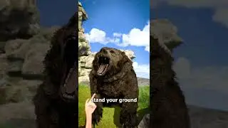 Как спастись от нападения медведя гризли 😨