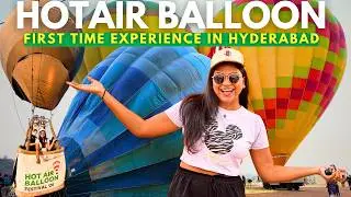 HOT AIR BALLOON FESTIVAL IN HYDERABAD | FIRST TIME RIDE | PARADE GROUNDS| GOLF CLUB | Telugu vlogs