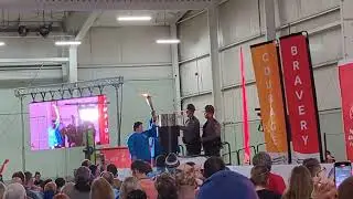 Lighting the Cauldron @ PA Special Olympics 2024 Opening Ceremonies