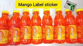 Mango Label sticker | मैंगो मजा जैसा बॉटल लेबल। Mango Mazaa Juice Bottle Label And stickers. |
