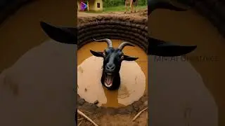 Goat Gets the Shock of Its Life! 😂🕳️ | Funny AI Animation